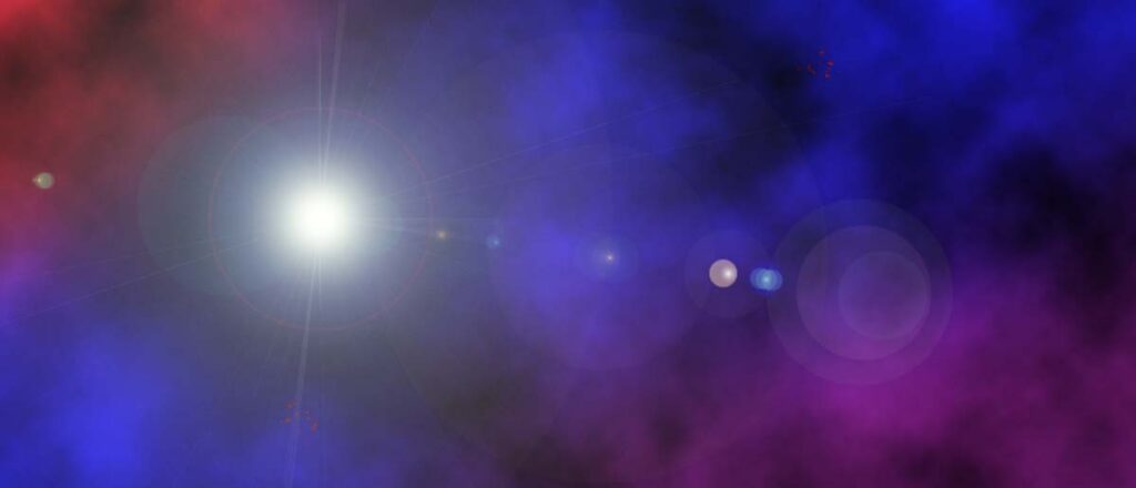 Fallback image of a nebula for posts without a featured image